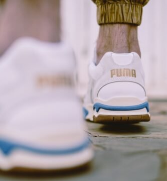 white and blue nike basketball shoes